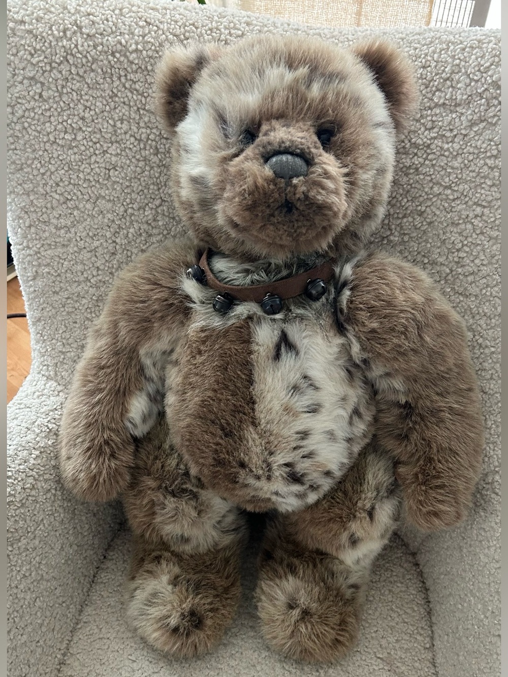 Plush Brown Speckled Bear Stuffed Animal